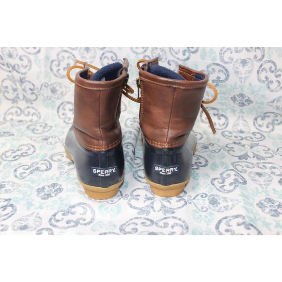 Sperry Girls Saltwater Boot‎ Navy Size 4M - Picture 3 of 8